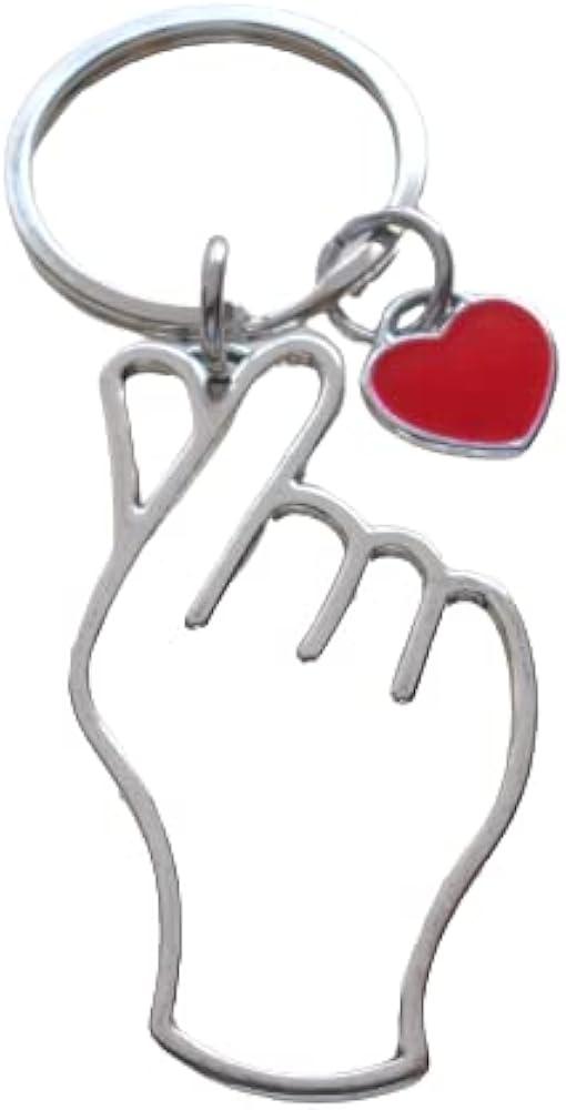 Amazon.com: JewelryEveryday Korean Hand Heart Symbol Charm